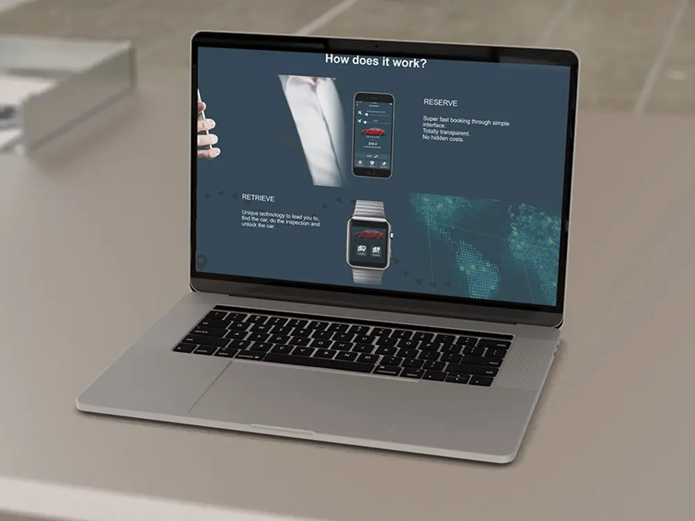 Le studio de communication freelance conçoit le site web testing de Ufodrive, version desktop