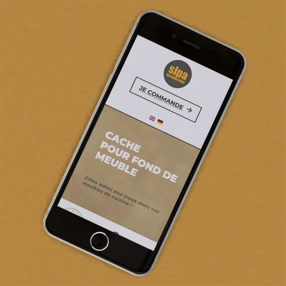 creation d'un site web en 3 langues pour Sipa Distributions
