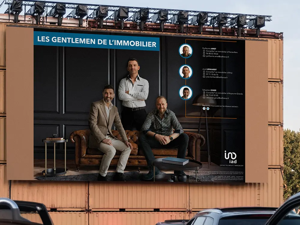 e-conique, spécialiste en graphisme, a conçu une affiche pour IAD